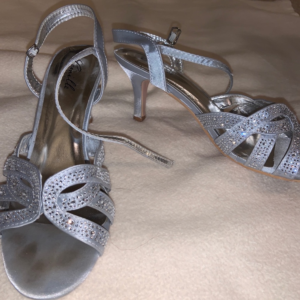 Silver Prom/Party Heels - Picture 3 of 5